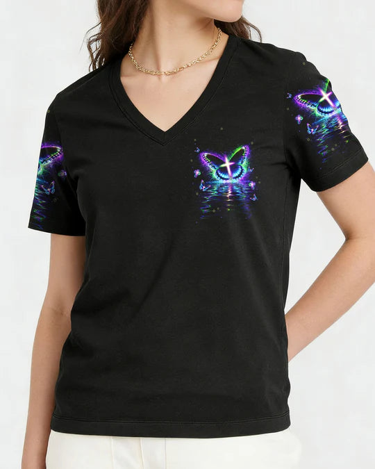 Cowgic I Believe There Are Angels Among Us Butterfly Women's All Over Print Shirt