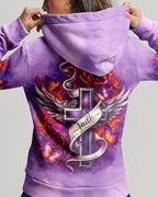Cowgic Faith Fire Rose Cross All Over Print Shirt