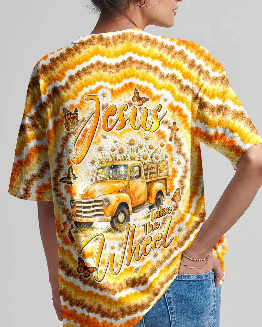 Cowgic Jesus Take The Wheel All Over Print Shirt