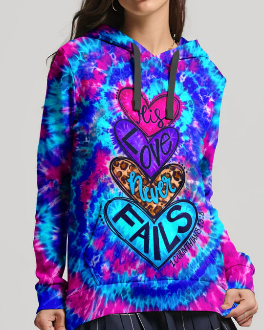 Cowgic His Love Never Fails Women's All Over Print Shirt