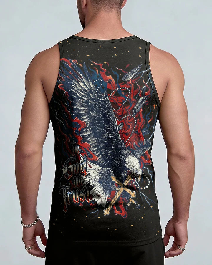 Cowgic In God We Trust Eagle Stars And Stripes Men's All Over Print Shirt