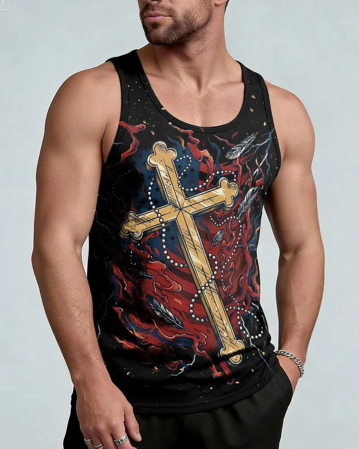 Cowgic In God We Trust Eagle Stars And Stripes Men's All Over Print Shirt