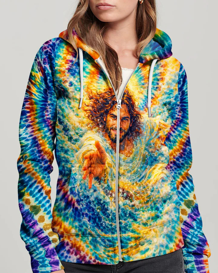 Cowgic Saved By His Grace Jesus Water Swirl Women's All Over Print Shirt