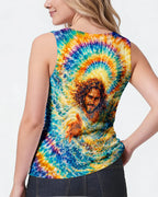 Cowgic Saved By His Grace Jesus Water Swirl Women's All Over Print Shirt