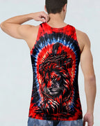 Cowgic Jesus And Lion Swirl Men's All Over Print Shirt
