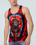 Cowgic Jesus And Lion Swirl Men's All Over Print Shirt