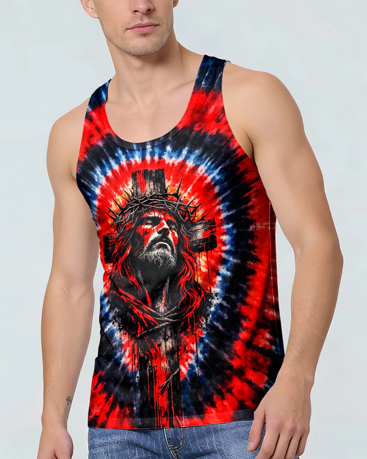 Cowgic Jesus And Lion Swirl Men's All Over Print Shirt