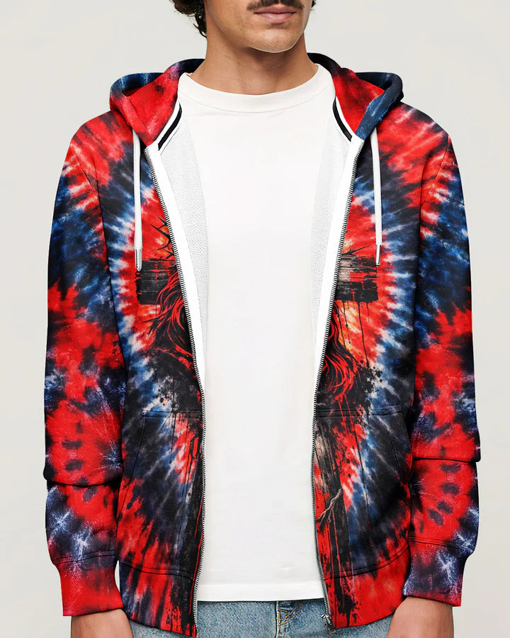 Cowgic Jesus And Lion Swirl Men's All Over Print Shirt