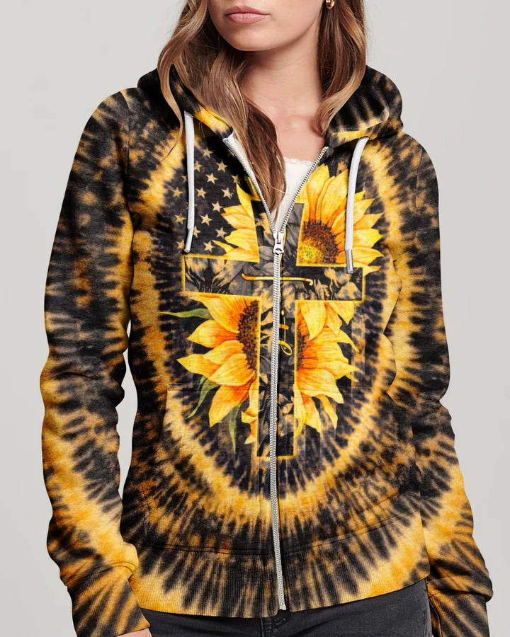 Cowgic Sunflowers Cross Swirl Women's All Over Print Shirt