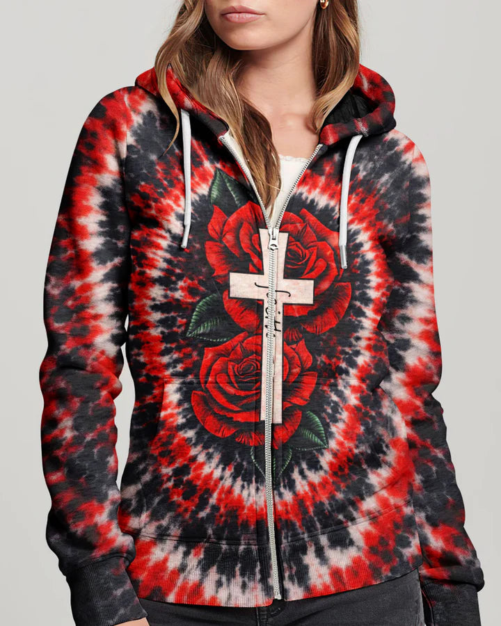 Cowgic Cross Rose Swirl Women's All Over Print Shirt