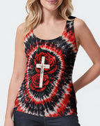 Cowgic Cross Rose Swirl Women's All Over Print Shirt