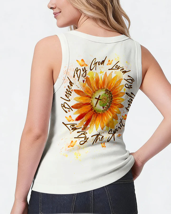 Cowgic Blessed By God Sunflowers Women's All Over Print Shirt
