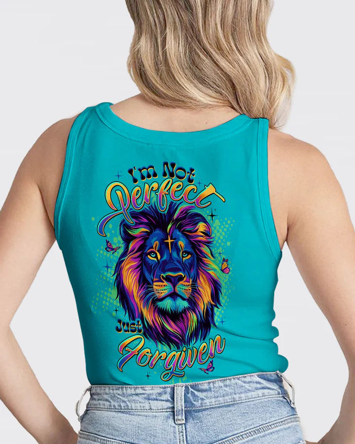 Cowgic I’m Not Perfect Just Forgiven Lion Women's All Over Print Shirt