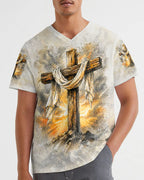 Cowgic I Can Do All Things Through Christ Lion Cross Men's All Over Print