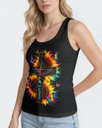 Cowgic Way Maker Miracle Worker Cross Sunflower Women's All Over Print Shirt