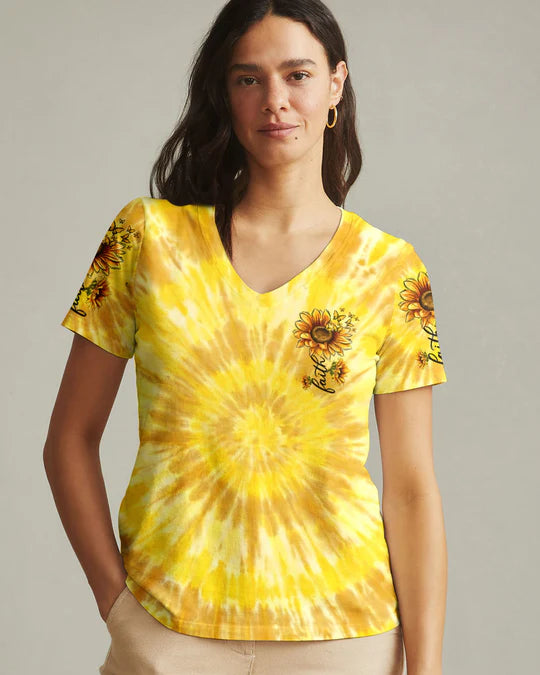 Cowgic Faith Sunflower Women's All Over Print Shirt