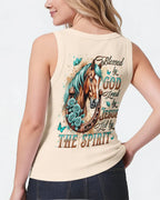 Cowgic Blessed By God Horse Women's All Over Print Shirt