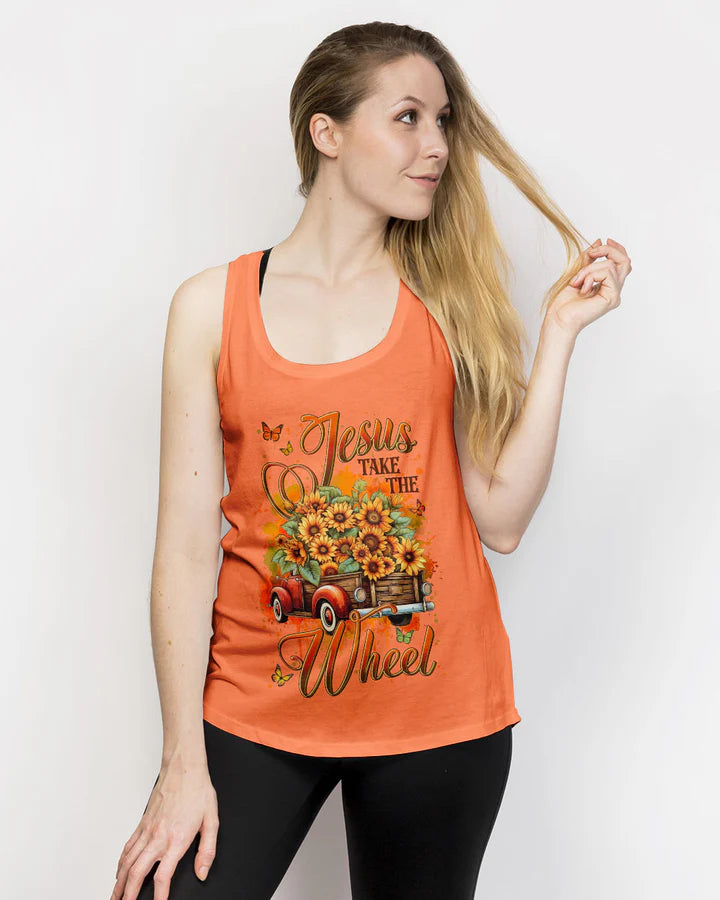 Cowgic Jesus Take The Wheel Women's All Over Print Shirt