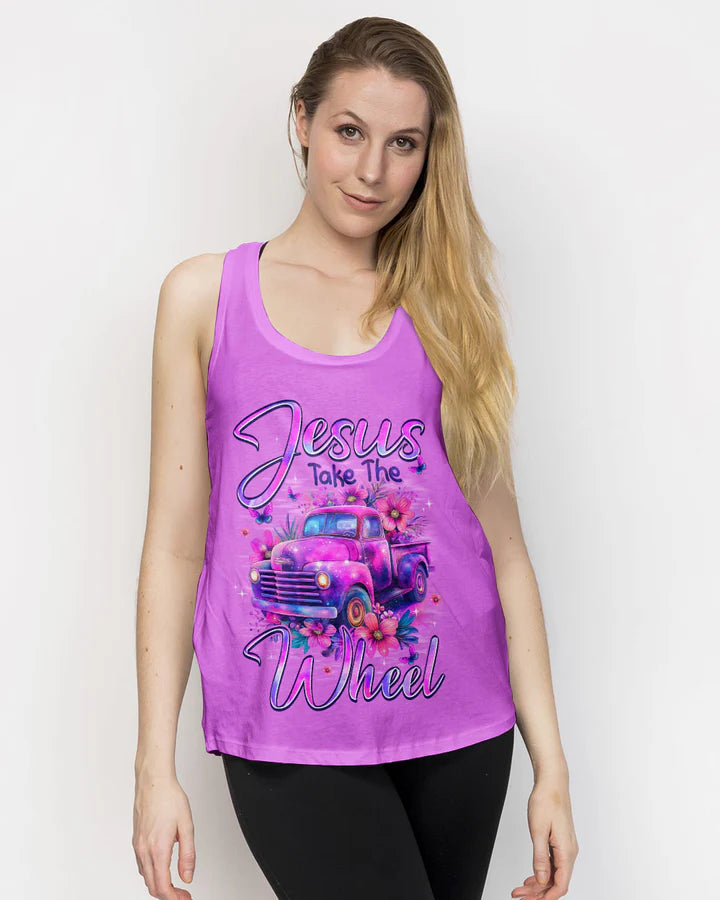 Cowgic Jesus Take The Wheel Women's All Over Print Shirt