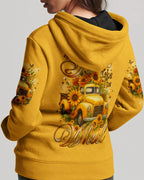 Cowgic Jesus Take The Wheel Sunflowers Women's All Over Print Shirt