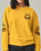 Cowgic Jesus Take The Wheel Sunflowers Women's All Over Print Shirt