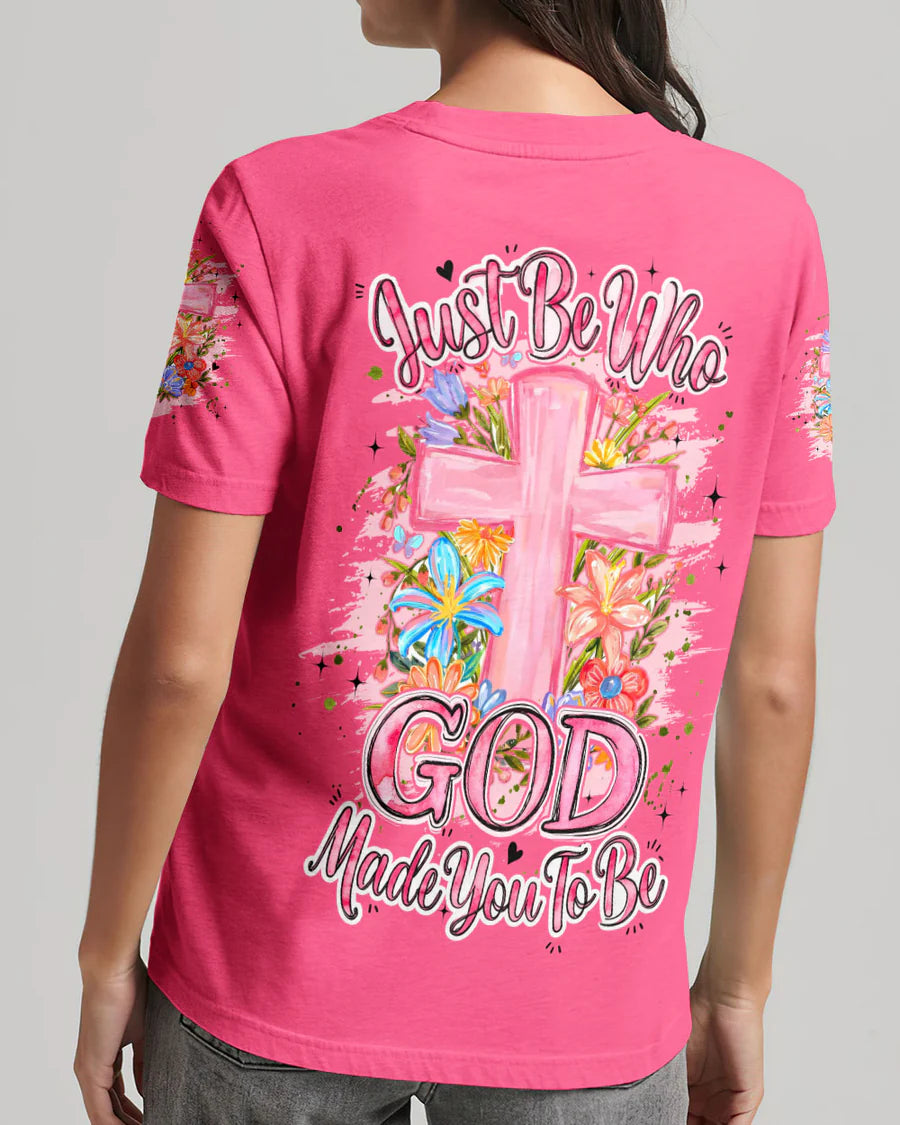 Cowgic Just Be Who God Made You To Be All Over Print Shirt