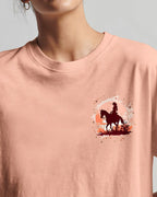 Cowgic This Girl Runs On Jesus And Horses Women's All Over Print Shirt