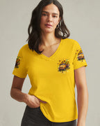 Cowgic Jesus Take The Wheel Sunflower Women's All Over Print Shirt