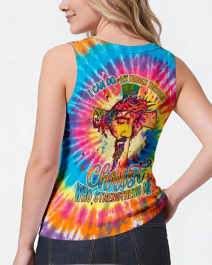 Cowgic I Can Do All Things Cross Colorful Women's All Over Print Shirt