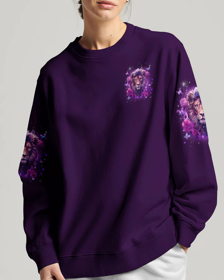 Cowgic Blessed By God Lion Women's All Over Print Shirt