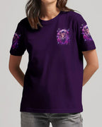 Cowgic Blessed By God Lion Women's All Over Print Shirt