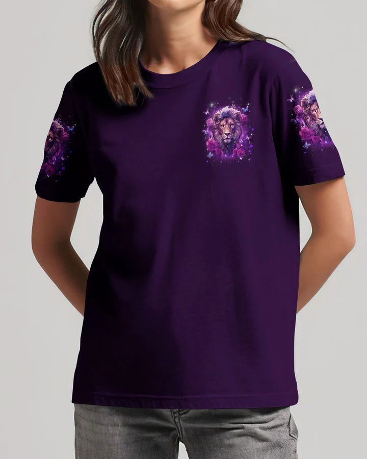 Cowgic Blessed By God Lion Women's All Over Print Shirt