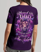 Cowgic Blessed By God Lion Women's All Over Print Shirt