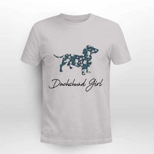 Cowgic Dachshund Girl With Daisy Flowers