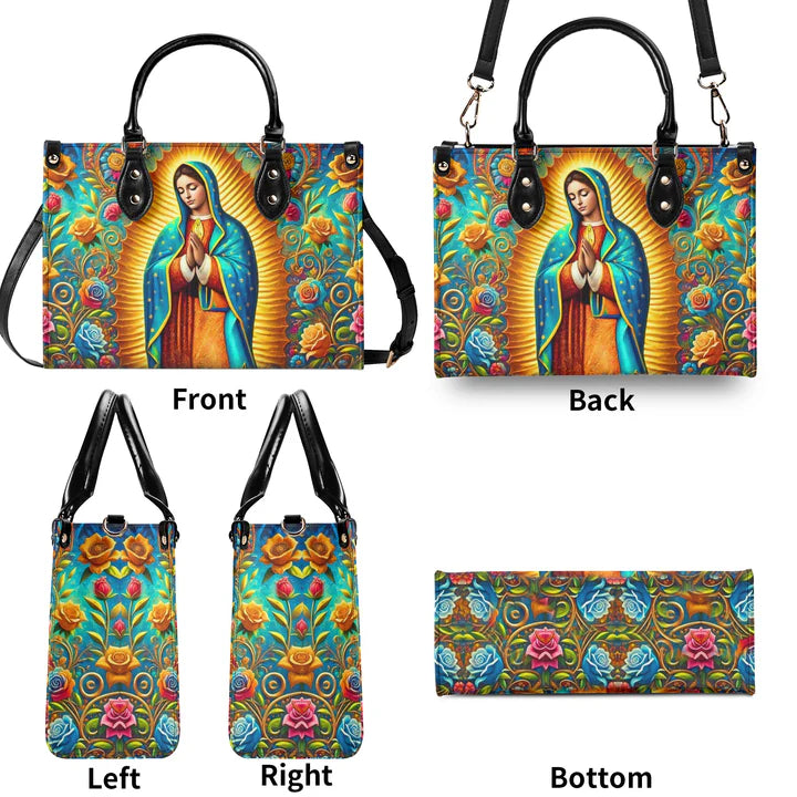 Cowgic Mary Of Guadalupe Leather Handbag