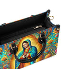 Cowgic Mary Of Guadalupe Leather Handbag