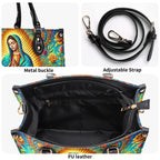 Cowgic Mary Of Guadalupe Leather Handbag