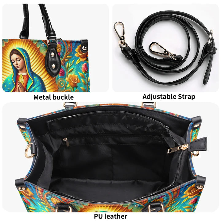 Cowgic Mary Of Guadalupe Leather Handbag