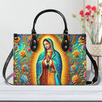 Cowgic Mary Of Guadalupe Leather Handbag