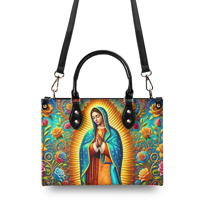 Cowgic Mary Of Guadalupe Leather Handbag