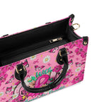 Cowgic With God All Things Are Possible Breast Cancer Leather Handbag