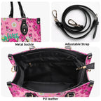 Cowgic With God All Things Are Possible Breast Cancer Leather Handbag