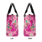 Cowgic With God All Things Are Possible Breast Cancer Leather Handbag