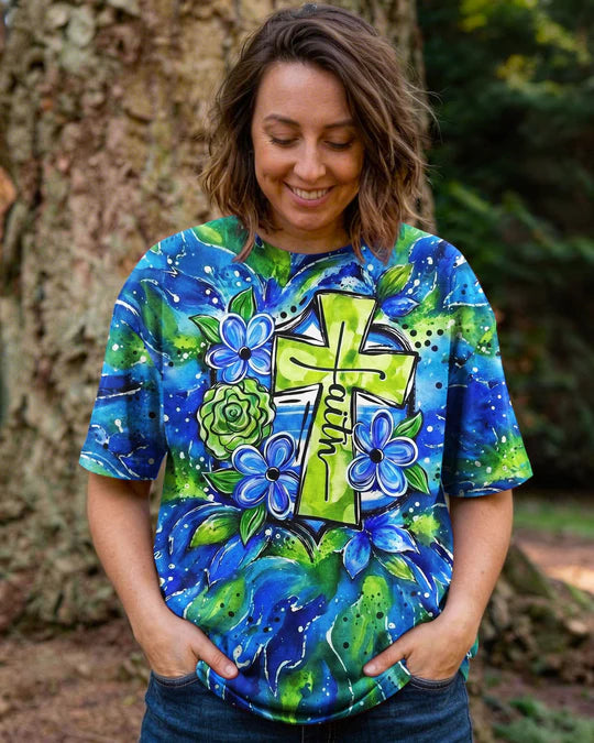 Cowgic He Restores My Soul Women's All Over Print Shirt