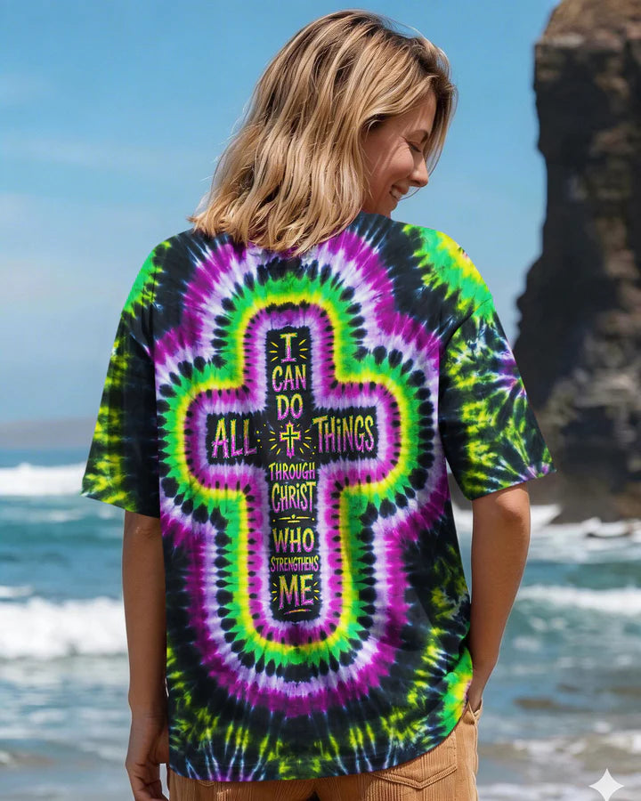 Cowgic I Can Do All Things Through Christ Cross Women's All Over Print