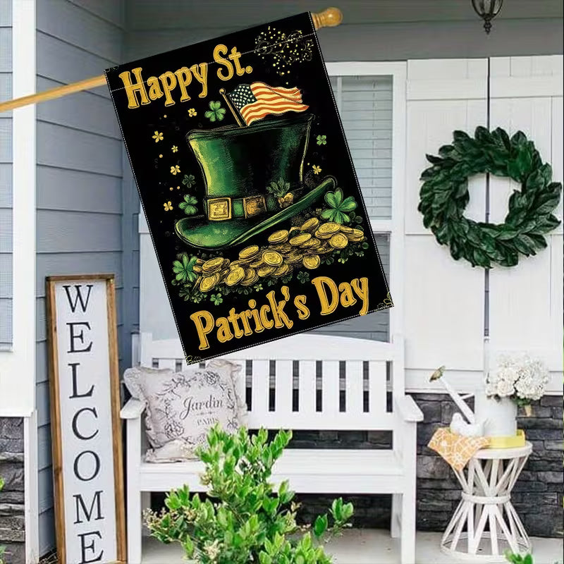 Cowgic St. Patrick'S Day Garden Flag