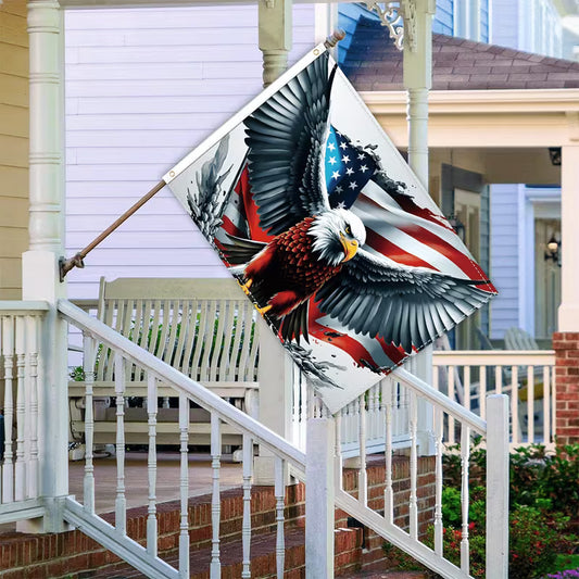 Cowgic Independence Day Flag Porch Flag, Outdoor Party Decoration Flag, July 4th Celebration Decoration