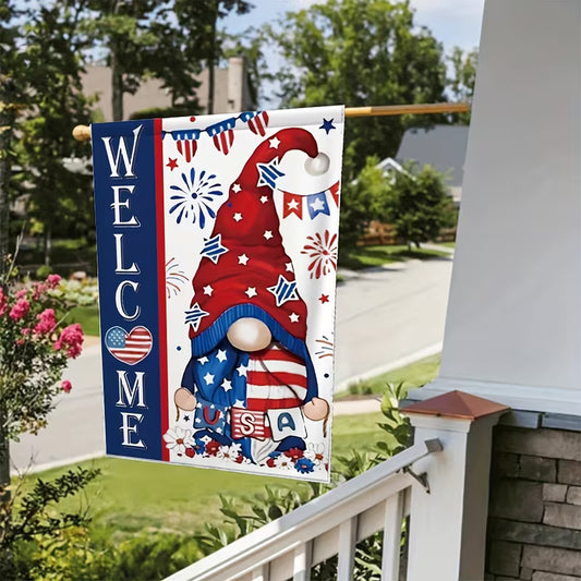 Cowgic Welcome Patriotic Garden Flag