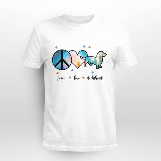 Cowgic Dachshund Peace Love