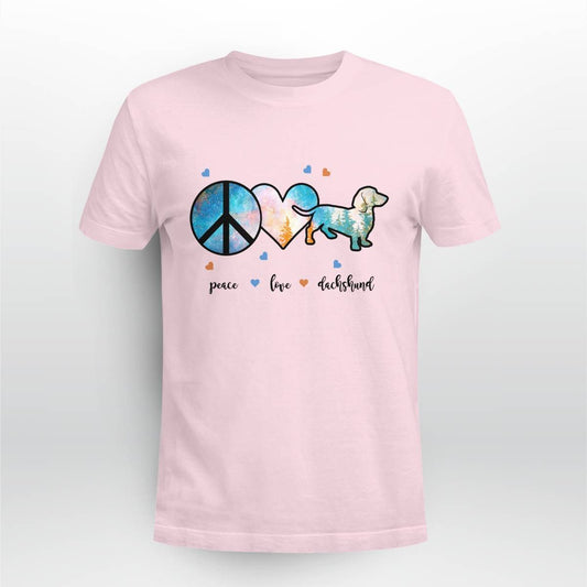 Cowgic Dachshund Peace Love